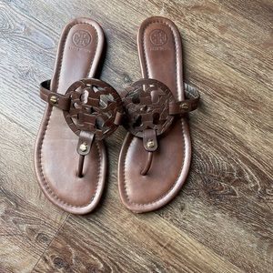 Tory Burch Miller Leather Sandal Flip Flop